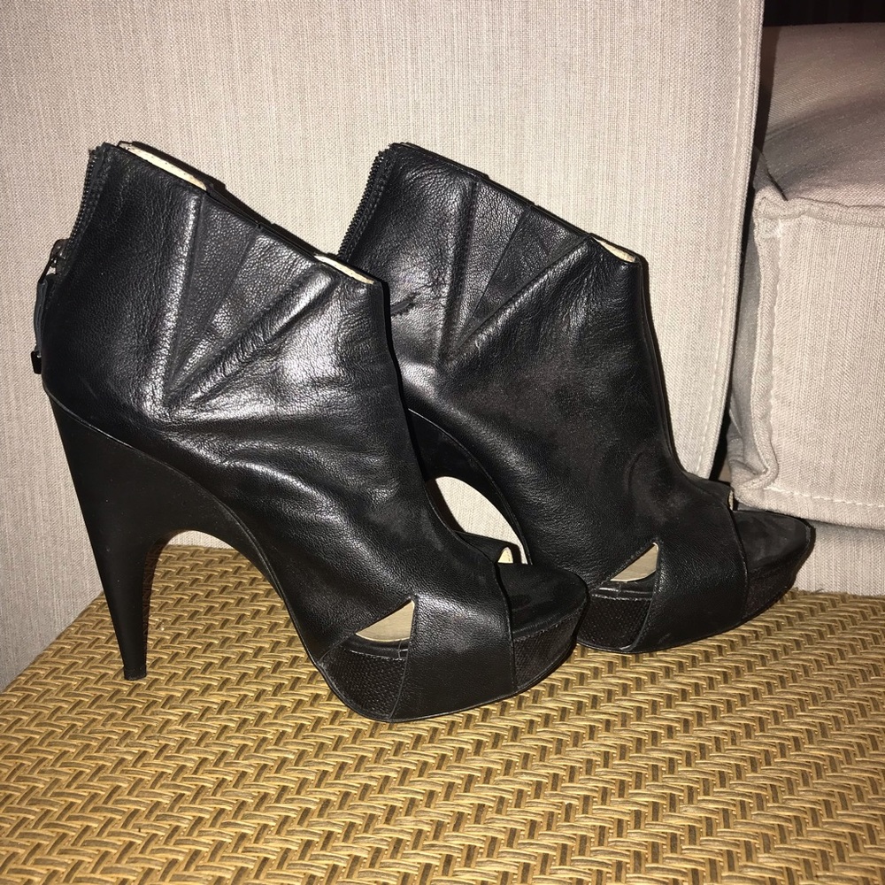 Costume National Peep Toe Platform Booties 40